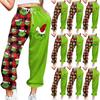 Women's Casual Fashion Christmas Printed Casual Sweatpants Elastic Waist Drawstring Pants