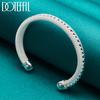 925 Sterling Silver Woven Mesh Bracelet Fashionable Wedding Jewelry