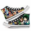 2024 Anime My Hero Academia Cosplay Casual Graffiti High Help Canvas Shoes Cos Hip Hop Student Shoes