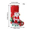Linen Christmas Stocking Fence Christmas Gift Bag Christmas Tree Ornament Candy Bag Ornament
