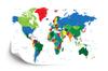 Photomural World Map Washable Fleece 520x318