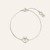 METROCITY JEWELRY M Basic Sterling Silver White Bracelet A231SB9216WPA