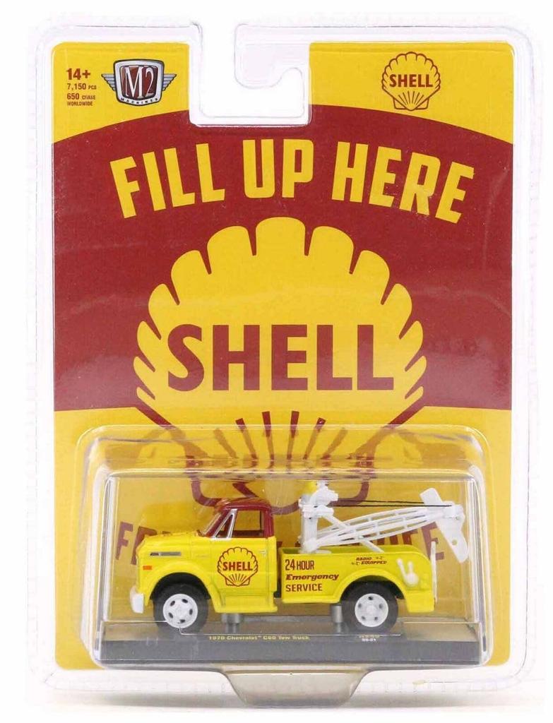 M2 Machines Scale Chevrolet C60 Shell Tow Truck 1970 Tow Truck Diecast Model Car 1/64 [Used]