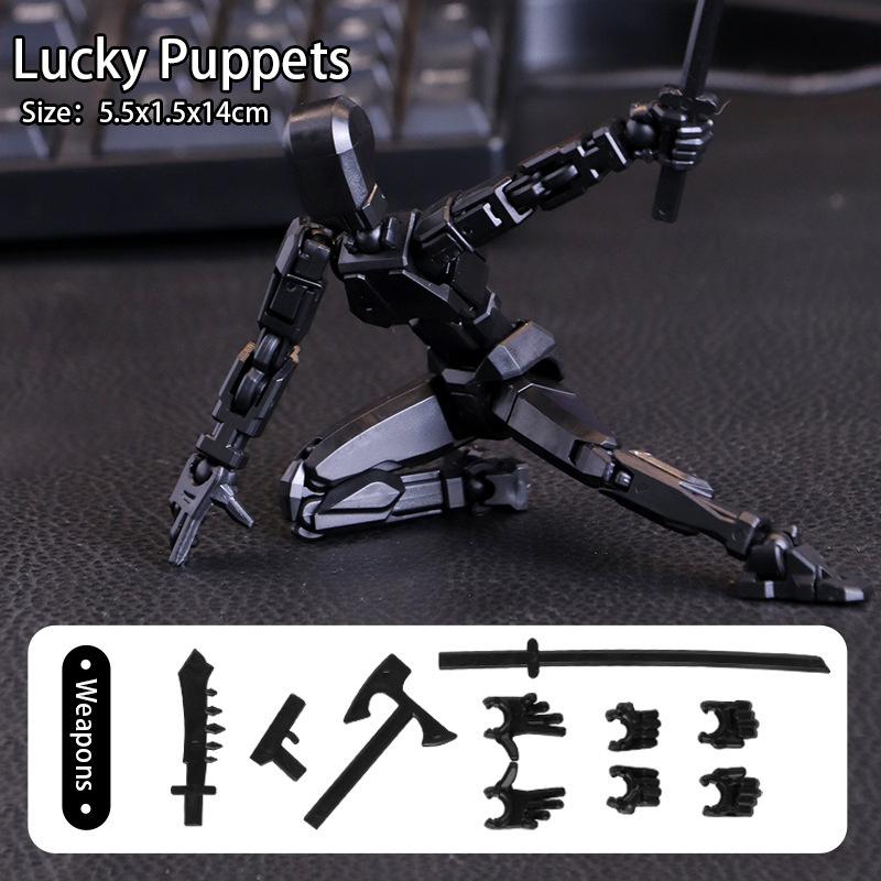 Action Figure Set, Giant Sword Robot Action Figure 3D Printed Robo 13 Action Fidget Toys Figure Articulated, Collectors Desktop