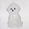 Cartoon Dog Shape Dog Hair Storage Box Hair Grooming Transparent Pet Hair Keychain Diy Handmade Acrylic Puppy Pendants Backpack
