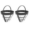 2-Pack No. 4 Reusable Coffee Maker Basket Filters for Ninja Filters, Fits Most 8-12 Cup Basket Drip Coffee Machines