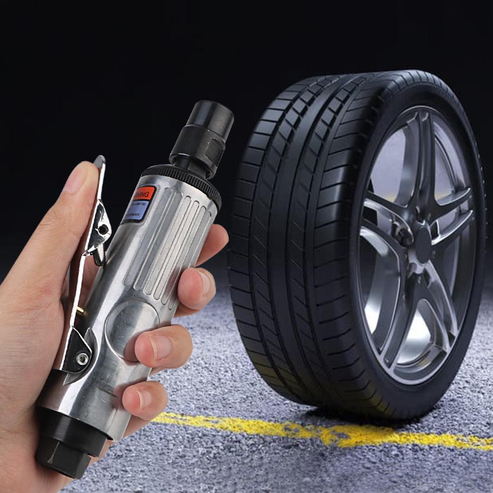 Pneumatic Die Grinder Car Tool Grinding Polishing Machine Kit Air Grinder Mill Engraving Tool 1/4" 1/8" 16Pcs Air Die Grinder