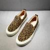 Fashion Trends 2025 Slip On Leopard Print Woman Footwear Comfortable and Elegant Vulcanized Shoe High Quality Aesthetic Shoes for Women