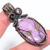 Purpurite Handmade Copper Wire Wrap Jewelry Pendant 2.44" T9f79