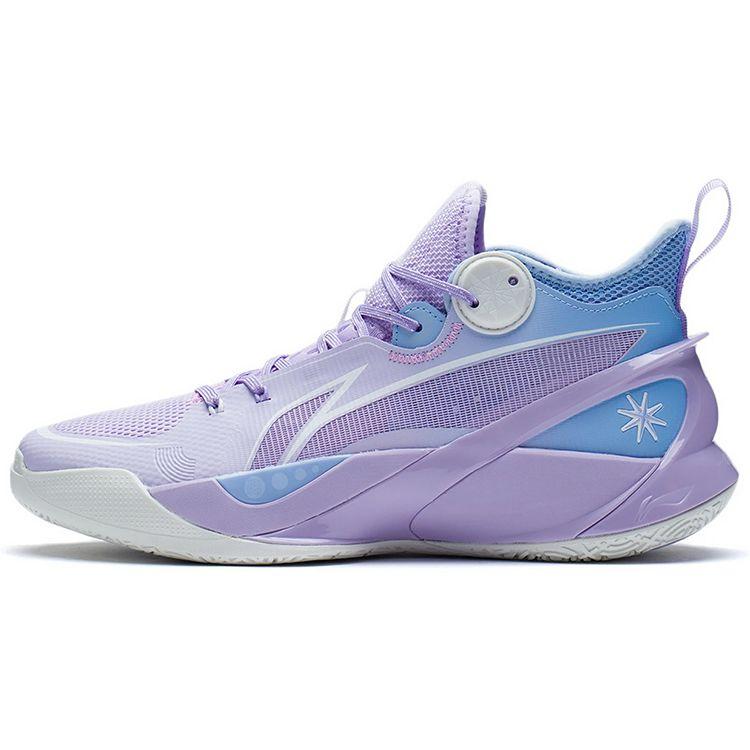 Li Ning Sonic 10 Basketball Shoes Men Sneakers Purple Blue ABAS069-7