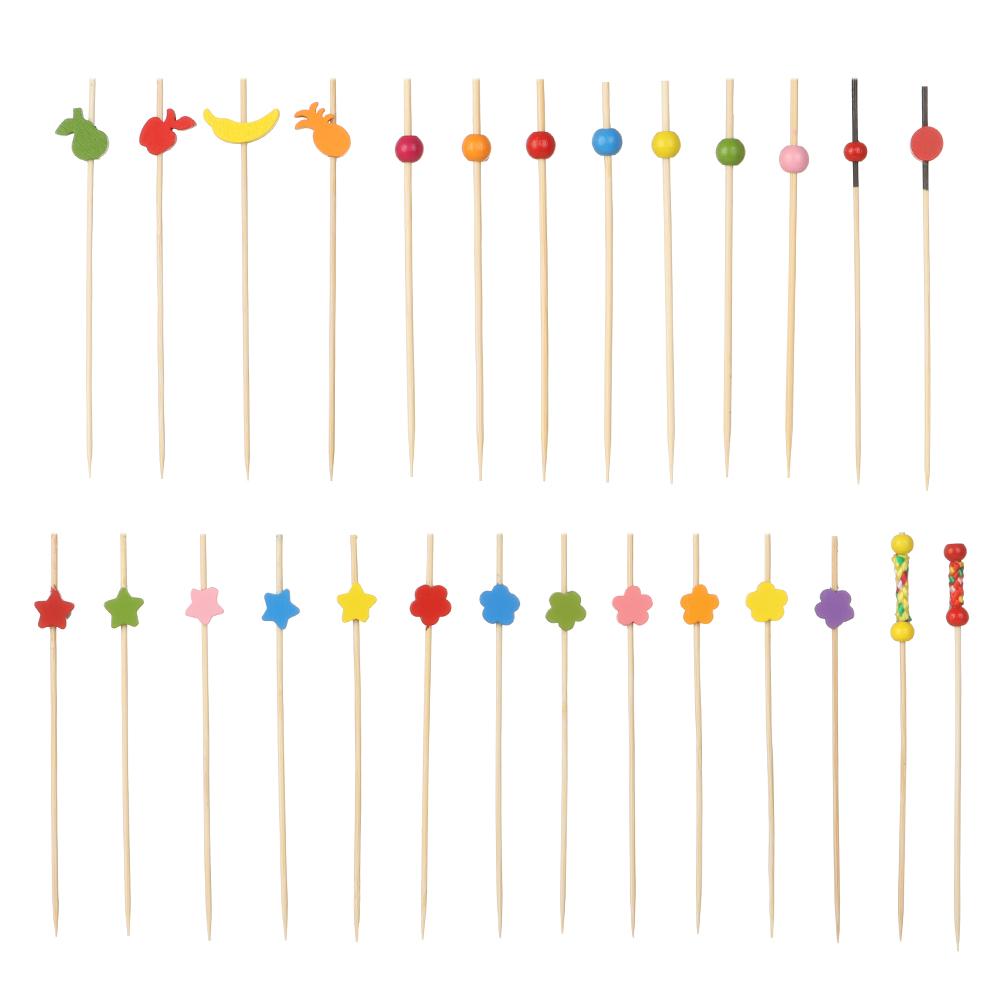 Salad Sandwich Toothpicks Food Fruit Cocktail Decor Bamboo Picks Handmade Toothpicks Fruit Sticks