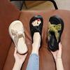 Platform Slippers Women's Sandals Women's New Muffin Cool Slippers High Heel Temperament Beach Shoes