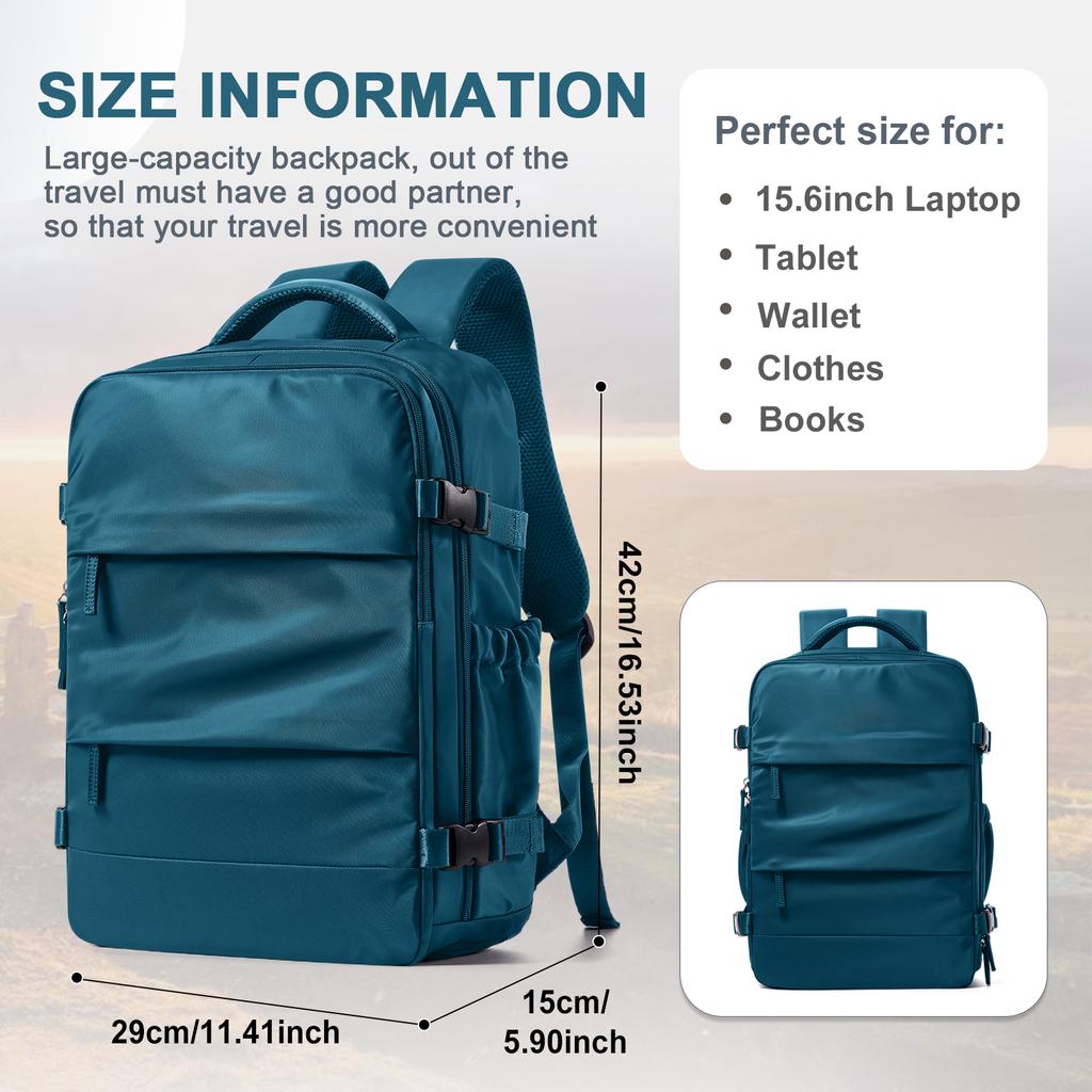 Cabin Backpack 40X30X20 Airplane Travel Backpack Women Men Backpack, Laptop Bag Bookbag Waterproof Shoe Compartment Backpack