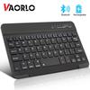 VAORLO Mini Wireless Keyboard Bluetooth Keyboard For Ipad Phone Tablet Rubber Keycaps Rechargeable Keyboard For Android Ios Windows