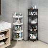 Triangular Floor-Standing Multi-Layer Storage Rack for Bathroom and Living Room