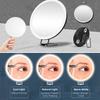 10/20/30X Magnifying Mirror with LED Light Tweezers 360 Degrees Rotary Portable Wall Hanging
