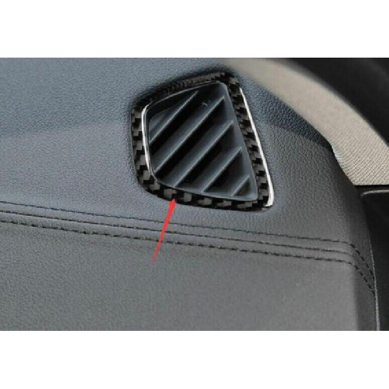 For BMW 5 Series 2018- Real Carbon Fiber Dashboard Side Vent Overlay Cover
