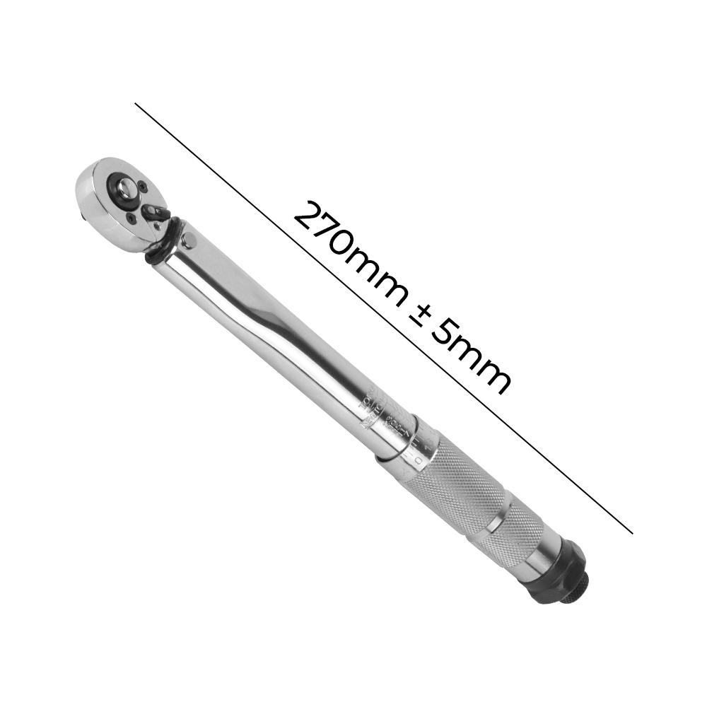 1/4'' Drive Professional Adjustable Torque Wrench Spanner Hand Tool For Car Bicycle Motorbike Use 5-25N.m Micrometer