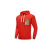 Li-Ning X Disney Co-Branded Plush-Lined Pullover Hoodie Men Tops Red AWDQ135-2