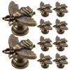 10 Pcs Antique Cabinet Handles Drawer Handle Cupboard Drawer Knobs Furniture Pull Wardrobe Hardware Zinc Alloy Handles