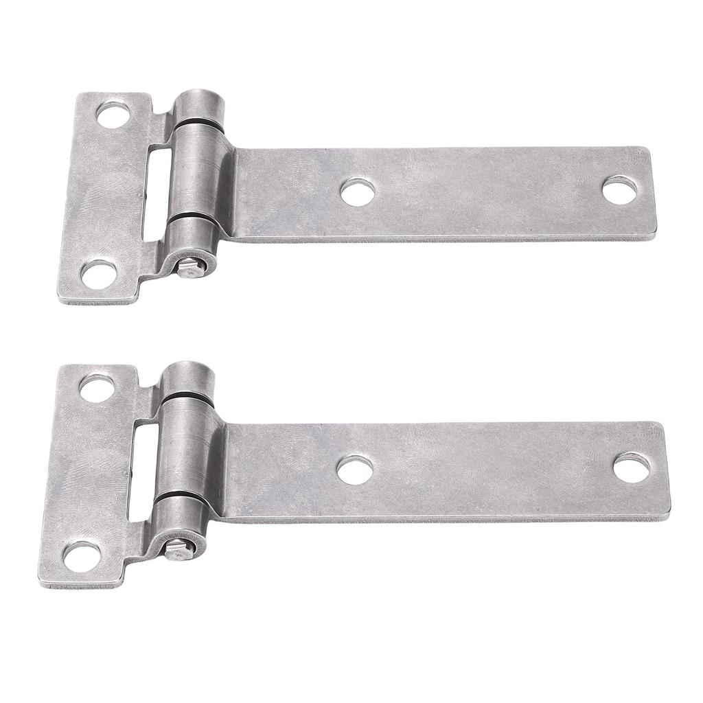 1 Pair 316 Stainless Steel Marine Grade T Hinge Sturdy Heavy Duty Boat Hinge for Yacht Interior Hatches 135x58mm
