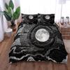 Glitter On Celestial Moon Duvet Cover Set King Queen Double Full Twin Single Size Bed Linen Set