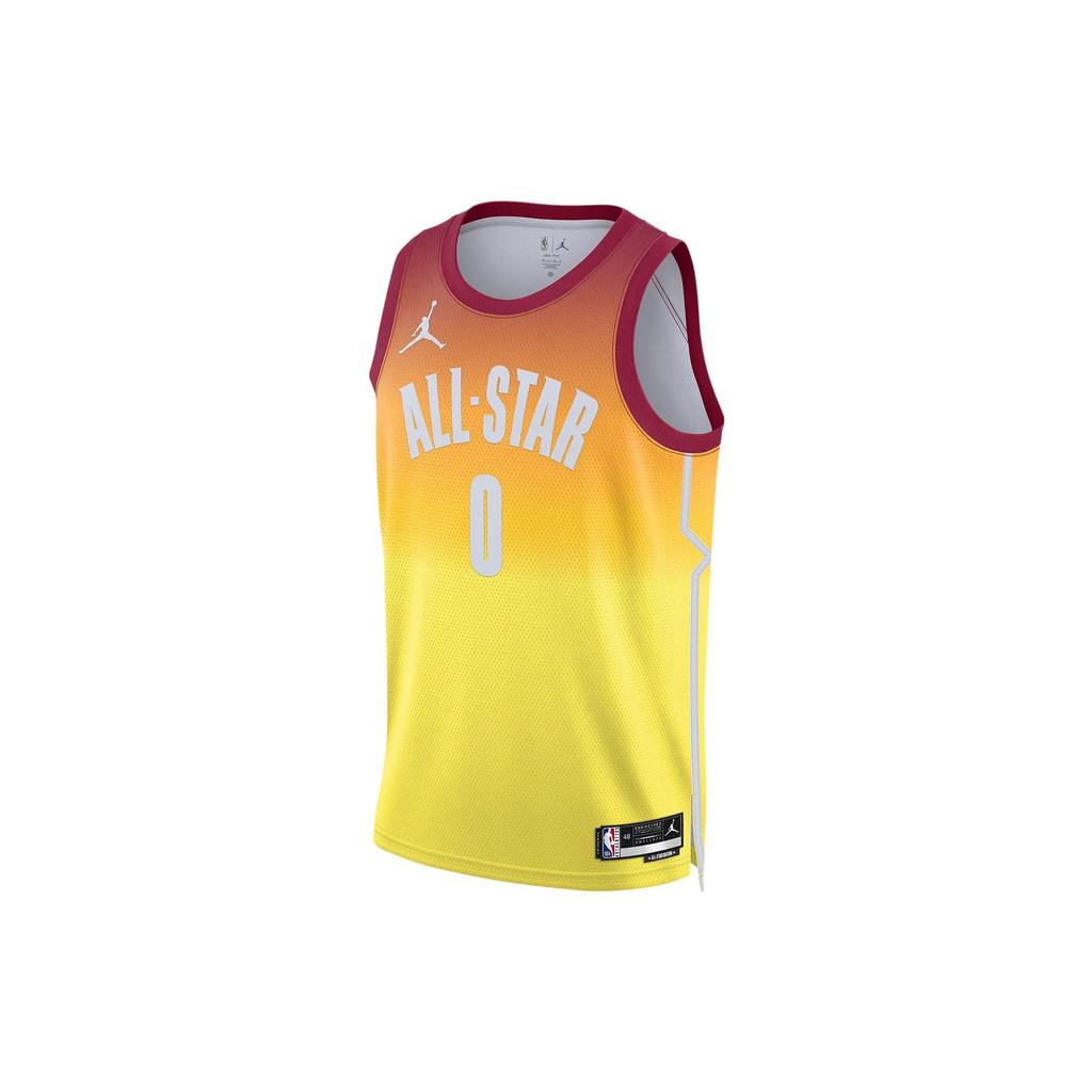 Jordan SS23 All-Star Gradient Basketball Jersey, Tatum #0 Men Tops Orange DX6330-626