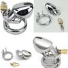 Male Stainless Steel/Chrome Plated Chastity Device Lockable Breathable Cock Cage Adult Product Penis Ring Sex Toys for Adult Men
