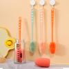 Long Handle Silicone Milk Bottle Brush Cup Scrubber Glass Cleaner Kitchen Cleaning Tool Drink Bottle Glass Cup Cleaning Brush