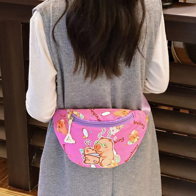 Childrens Fashionable Trendy Chest Bag Featuring Colorful Anime Prints Kids For