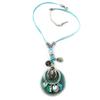 [E6696] - Turquoise 'Once Upon a Time' Designer Necklace