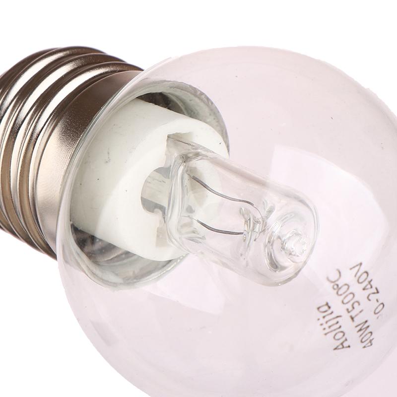 1Pc E27 40W Oven Lamp Light Microwave Oven Bulbs 220V High Temperature Resistant 500 Degree For Display Cabinet Light Bulb