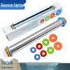 17-Inch Adjustable Stainless Steel Rolling Pin with Thickness Scale