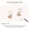 Bisaer Exquisite Shining Devil's Eyes Stud Earring for Ladyies High Jewelry