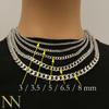 10 Pieces Stainless Steel Cuban Link Necklace For Men Women Tarnish Free Heavy Curb Chain Necklace Choker 16 18 20 22 24 Inches