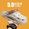 Thick Soled Air Cushioned Perforated Shoes Garden Shoes with a Poop Like Feel Outdoor Indoor Men's and Women's Trendy Slippers