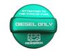 Fuel Cap Aluminum Fuel Filler Cap for Toyota Ace 200 Type RIDE@BOX Cover Hiace/Regius Series, Diesel, Green, Stick-On