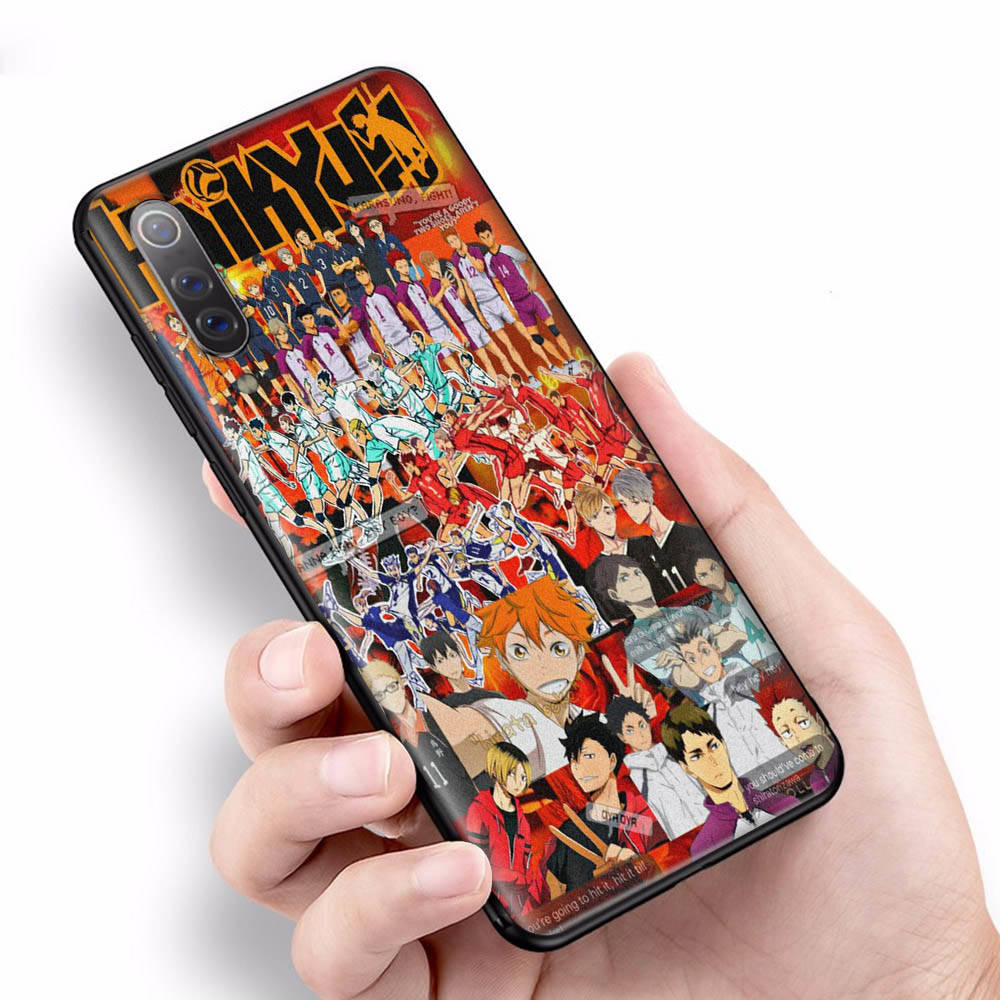 W-2 Haikyuu Anime Soft Case for Xiaomi Redmi 10A 10C 12C 13C 9A 9C 9T A3 A3X Note 8 9 10 11 12 13 Poco F5 F6 M6 X3 X6 C50 C51 C55 C65 Pro Plus 4G 5G
