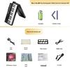 61-Key Rechargeable Folding Piano for Beginners & Kids
