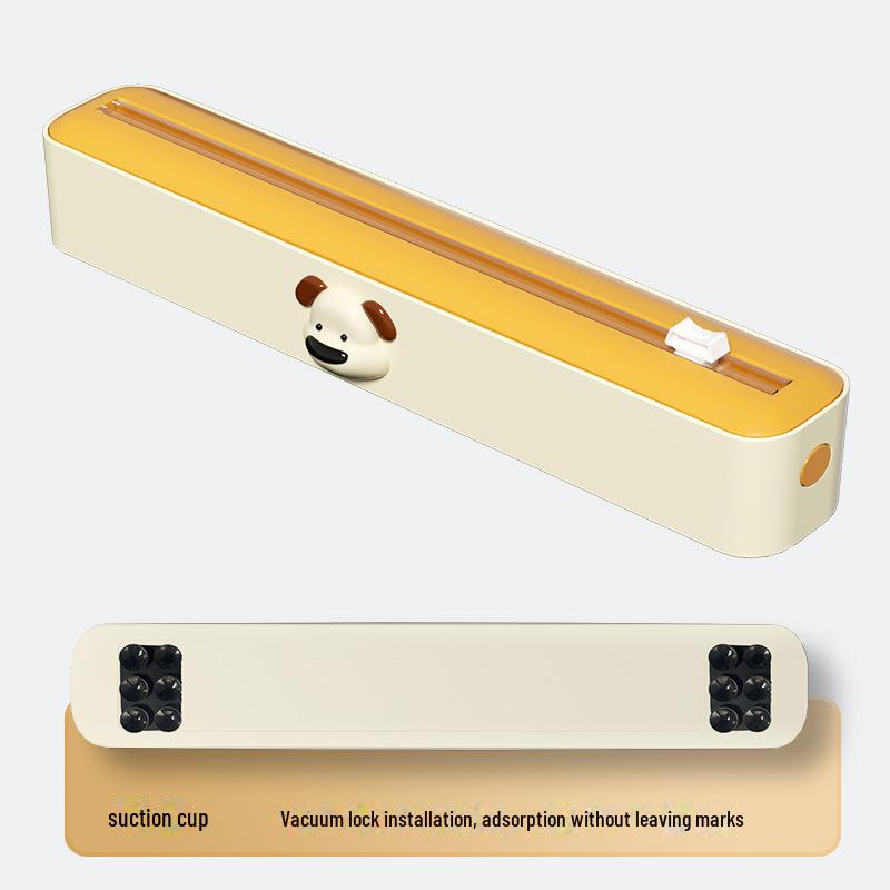 Magnetic Adjustable Kitchen Film & Foil Cutter with Storage Box