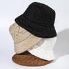 Solid Color Waffle Fisherman Hat Ultra Light Warmth Cold Resistance Basin Hat Autumn Outdoor Hiking Travel Panama Caps