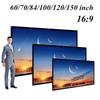 60 /70 /84 /100 /120 /150  Portble Projector Screen HD 16:9  Diagonal Projection Screen Foldable Home Theater for Wall Projection Indoors Outdoors