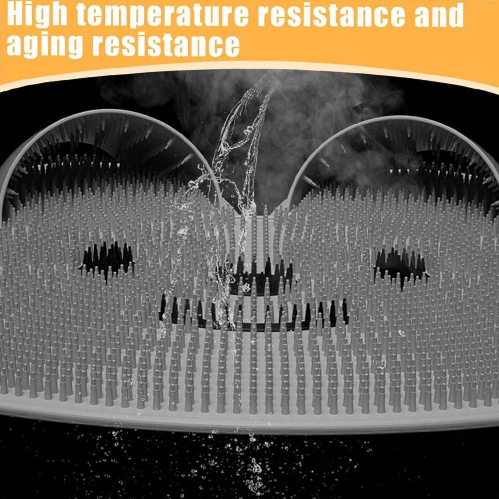 Creative Massage Shower Pad Cute Non-slip Bath Rug Shower Foot Scrubber Mat Bathing Accessories