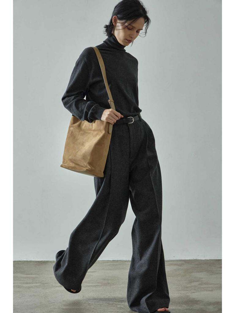 Now FACA*E PATTE*N Women’s High-Waisted Casual Wide-Leg Trousers - Autumn/Winter Collection