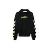 Opposite Arrow Boxy Hoodie Black/Lime Men Tops OMBB110S23FLE0021050