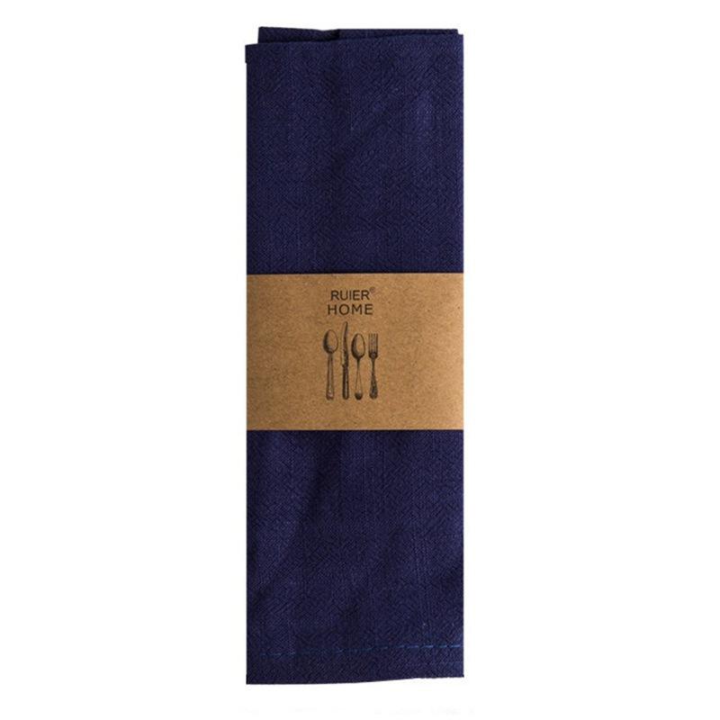 Napkins Cotton Cloth 40*30cm Rustic Gauze Hanky Tea Towel Dining Place Mats Wedding Supplies Linen Home Table Decor