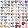 925 Sterling Silver Angel Mom Family Heart Series Shine Beads Fit Original Fashion Charms Bracelets Women DIY Jewelry