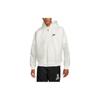 Nike Logo Print Zip-Up Drawstring Hoodie with Long Sleeves Men Jacket White DQ4250-133