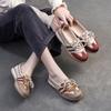 Flat Lace-up Shoes Mixed Colors Comfortable Leisure Soft Soled Women's Slip-on Shoes
