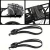1pcs Bike Bungee Cords, 3-in-1 Heavy Duty Adjustable Long Bungee Straps With Hooks, Elastic Rubber Flat Bungee Cords Rope With Plastic Hooks